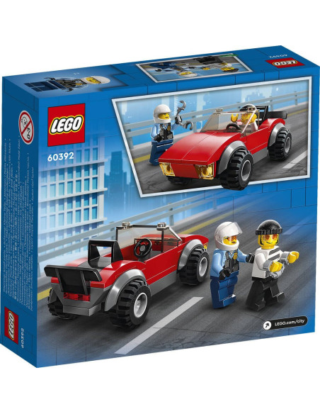 La course-poursuite de la moto de police - lego® city 60392 