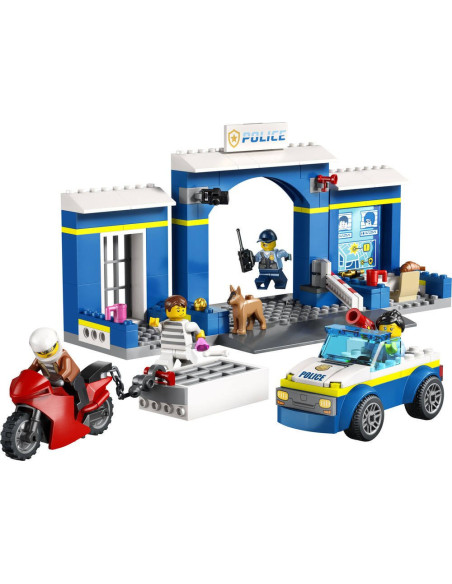 Lego® city 60370 - la course-poursuite au poste de police
