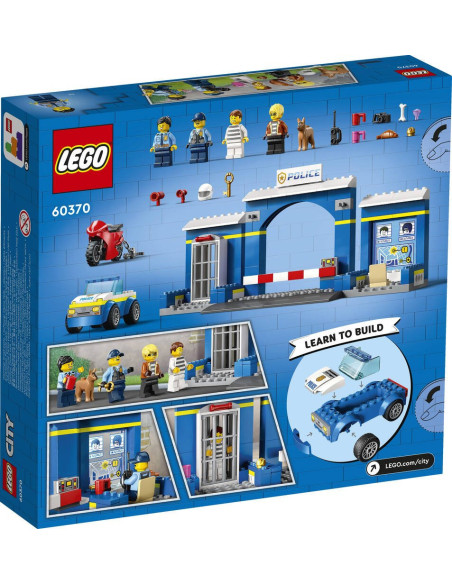 Lego® city 60370 - la course-poursuite au poste de police