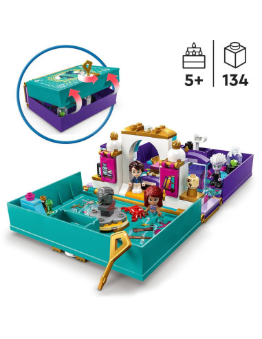 Lego® disney princess™ 43213 le livre d'histoire la petite sirene ariel