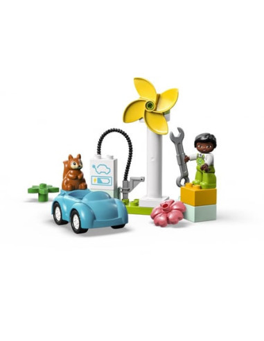 L’éolienne et la voiture électrique - lego® duplo® ma ville - 10985
