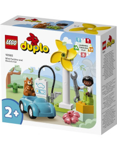 L’éolienne et la voiture électrique - lego® duplo® ma ville - 10985