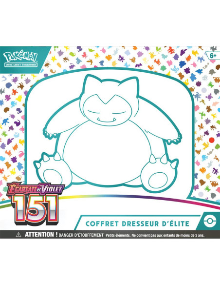 Pokémon ev3.5 : coffret dresseur d'elite ronflex pokemon 151