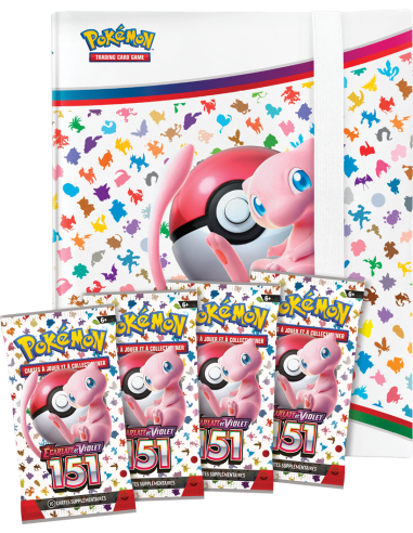 Pokémon EV3.5 : Portfolio 360c + 4boosters Pokémon 151