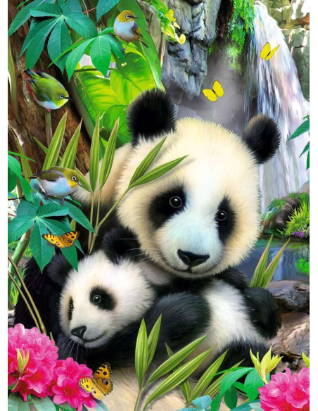 Puzzle 300 p xxl - charmants pandas