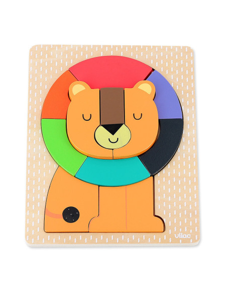 Puzzle / encastrement en volume lion - andy westface - vilac
