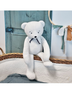 L'ours méloé 37cm - blanc - mailou 2