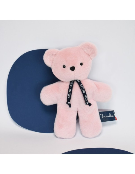 L'ours dorlotin - pain d'epice - rose poudre - mailou