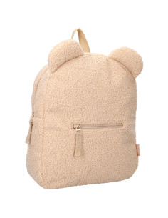 Sac à dos enfant ourson bouclette beige 2