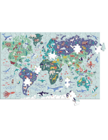 Atlas : un puzzle - un livre - un poster