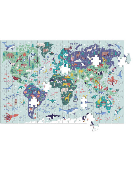Atlas : un puzzle - un livre - un poster