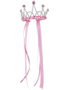 Diadème à ruban, rose foncé