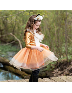Robe de renard avec coiffe - taille 7-8 ans