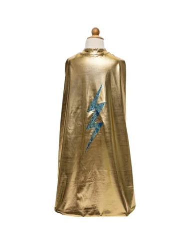 Cape de super héros brillante, réversible taille 5-6 ans