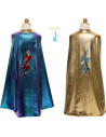 Cape de super héros brillante, réversible taille 5-6 ans