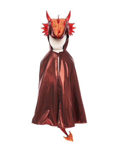 Cape de dragon rouge irise
