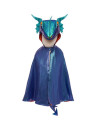 Cape de dragon bleu irise