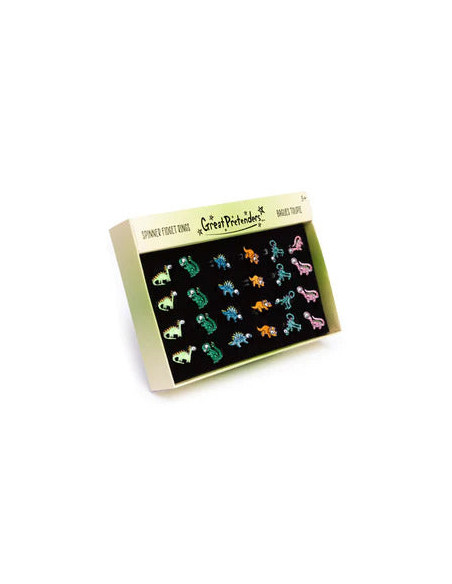 Bagues toupies - dinosaures