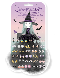Boucles d'oreilles autocollantes sorcieres halloween