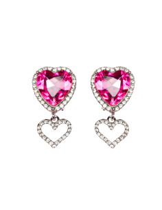 Boucles d'oreilles coeur a clip - great pretenders