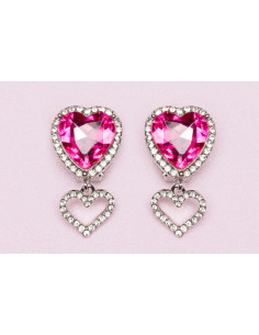 Boucles d'oreilles coeur a clip - great pretenders 2