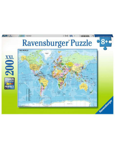 Puzzle 200 p xxl - carte du monde