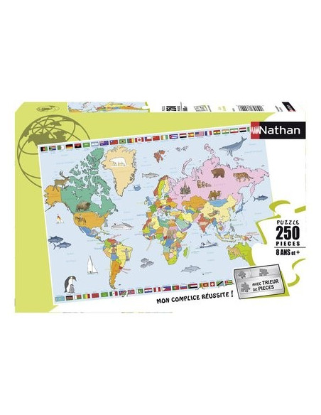 Puzzle 250 p - Carte du monde