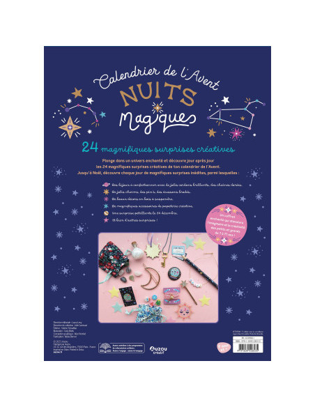 Mon calendrier de l'avent - nuits magiques - auzou