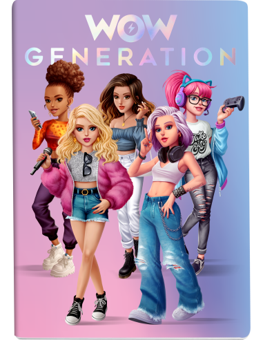 Set de 3 carnets a5 couverture souple - wow generation