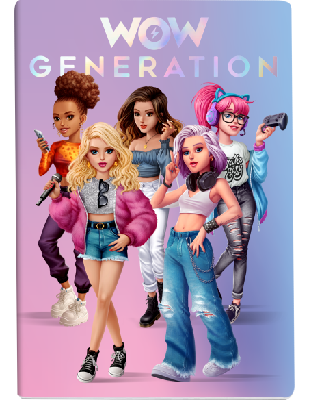Set de 3 carnets a5 couverture souple - wow generation