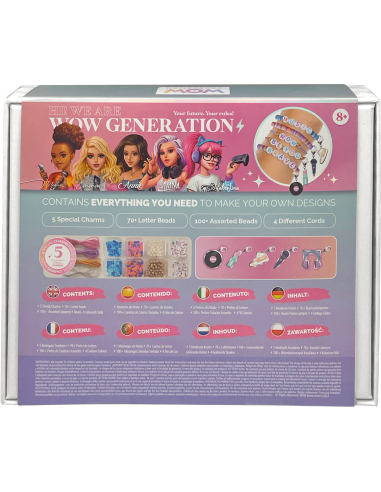 Kit deluxe bracelets et 5 charms - wow generation