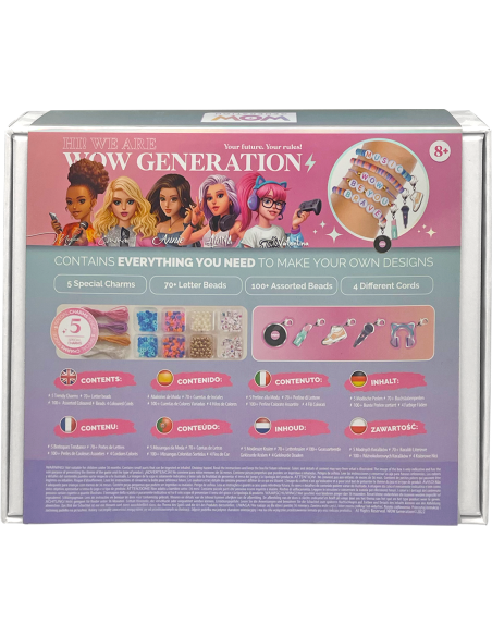 Kit deluxe bracelets et 5 charms - wow generation