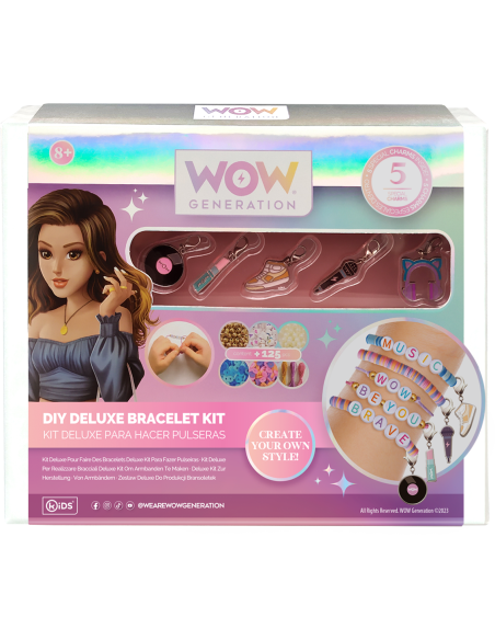 Kit deluxe bracelets et 5 charms - wow generation