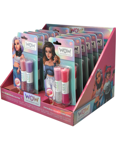 Set 2 vernis pastel et paillettes - wow generation