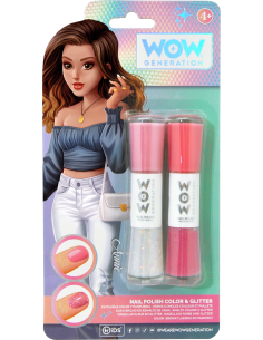 Set 2 vernis pastel et paillettes - wow generation 2