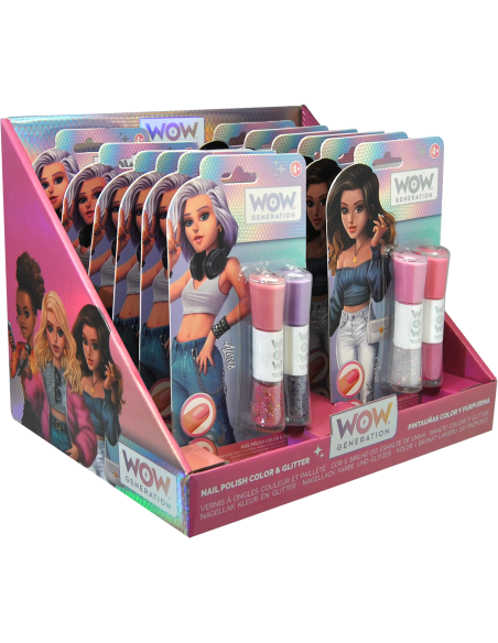 Set 2 vernis pastel et paillettes - wow generation