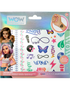 Set de 50 tatouages autocollants - wow generation