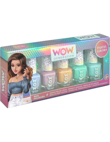 Set de 5 vernis pastel - wow generation