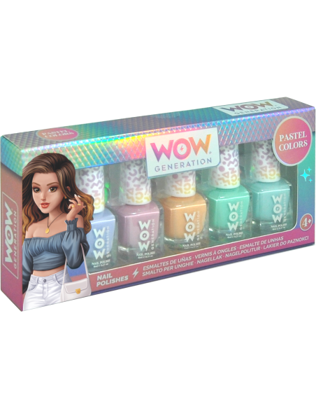 Set de 5 vernis pastel - wow generation