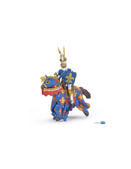 Chevalier bleu fleur de lys