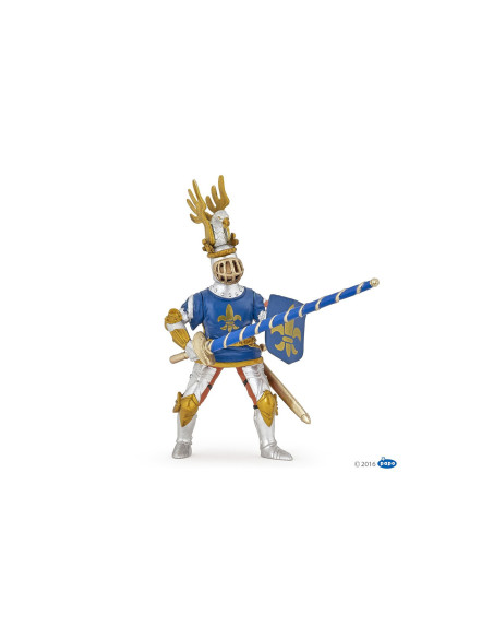 Chevalier bleu fleur de lys