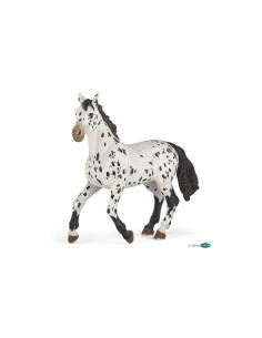 Cheval Appaloosa Noir PAPO - Race Tachetée