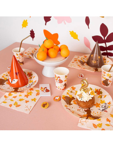 Kotkiddy Serviettes en Papier Animaux de la Forêt, 20 Pièces pour Mariage, Fête Prénatale - Thème Forêt Kotkiddy Serviettes en Papier Animaux de la Forêt, 20 Pièces pour Mariage, Fête Prénatale - Thème Forêt