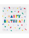 20 serviettes happy birthday - my little day
