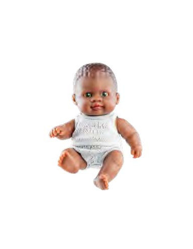 Paola reina - poupee 21 cm - pyjama gris garcon