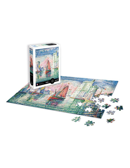 Puzzle 1000 p entrée du port de la rochelle - paul signac