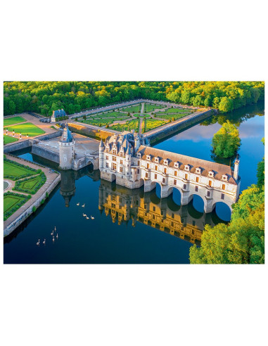 Puzzle 1000 p paysage château de chenonceau - touraine
