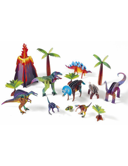 Mon coffret d'artiste - mes dinosaures à construire