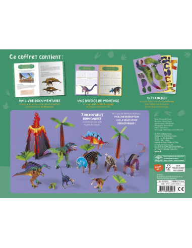 Mon coffret d'artiste - mes dinosaures à construire