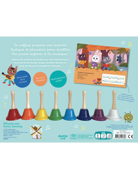 Mon coffret d'éveil musical - 8 cloches musicales